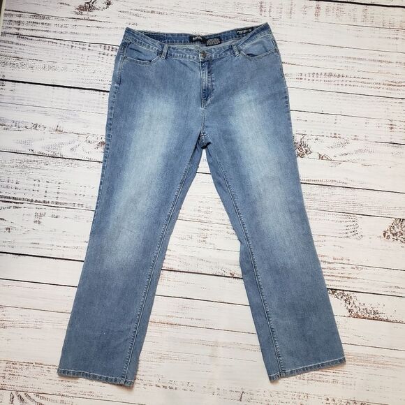 BUFFALO DAVID BITTON Boulevard mid-rise straight leg jeans  Style 1136303 - Picture 1 of 12